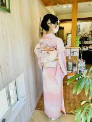 桜色のお着物
